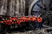 ​Budimex dokončil ražbu nejdelšího železničního tunelu v Polsku