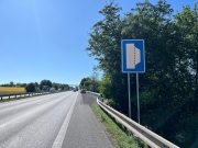 ​Nouzové zálivy na dálnici D7 u Prahy byly zprovozněny o měsíc dříve