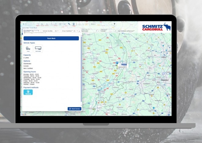 ​Schmitz Cargobull rozšiřuje TrailerConnect o integrované mycí a parkovací služby prostřednictvím společnosti TRAVIS
